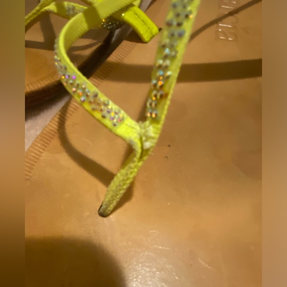 Pedro Garcia Swarvoski Crystal Yellow 
Strappy Thong
Sandal Sz 40 US 9.5 - Picture 6 of 14